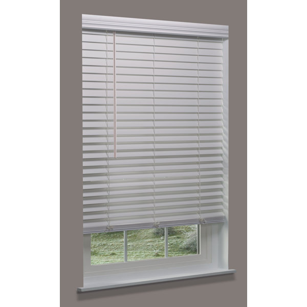Linen Avenue Custom Cordless White Blind & Reviews